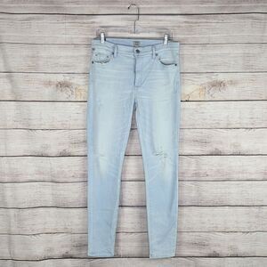 Citizens of Humanity Rocket High Rise Skinny Lightwash Distressed Denim Jeans